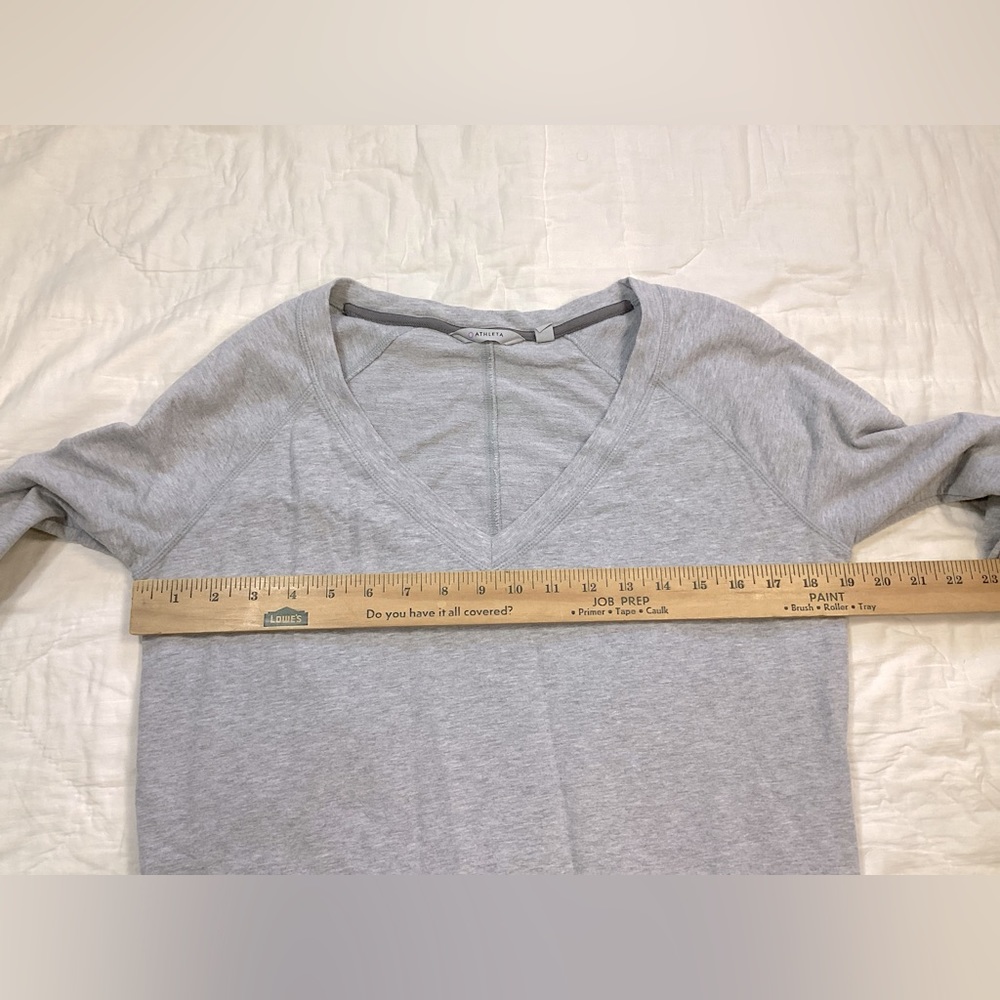 Athleta Enchanted Sweatshirt Dress Gray Medium - Picture 5 of 7